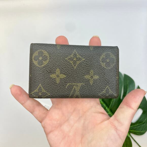 Louis Vuitton 6 Key Chain Holder SLG LV Monogram Print Wallet Keychain Canvas - Picture 3 of 15